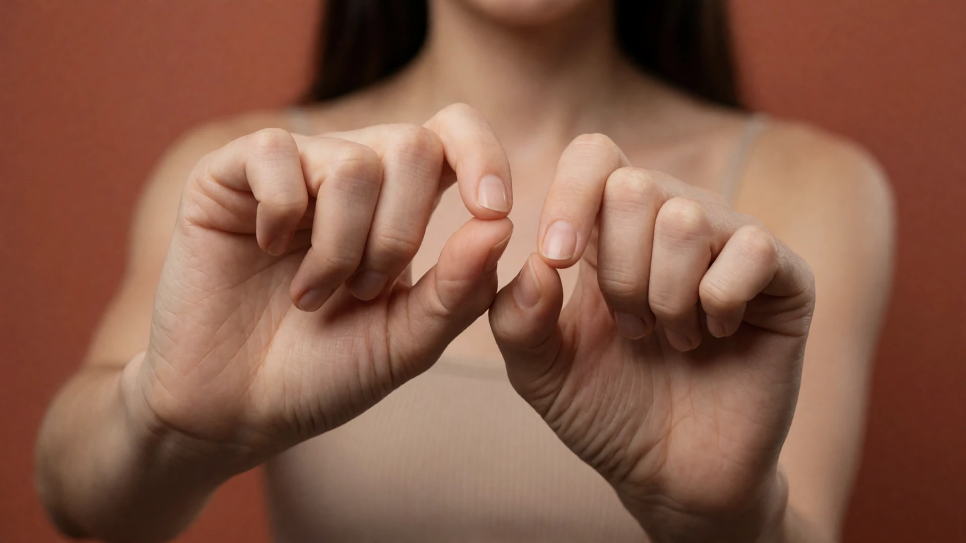 Two hands forming the ASL sign for love, representing sign language for dating and deaf community connection
